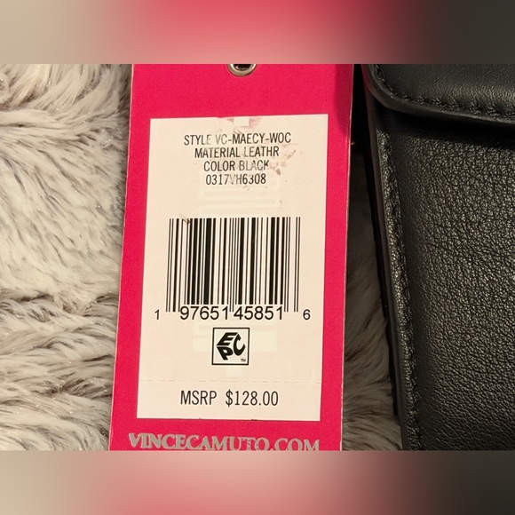 Vince Camuto Black Leather Crossbody, NWT - Picture 4 of 6